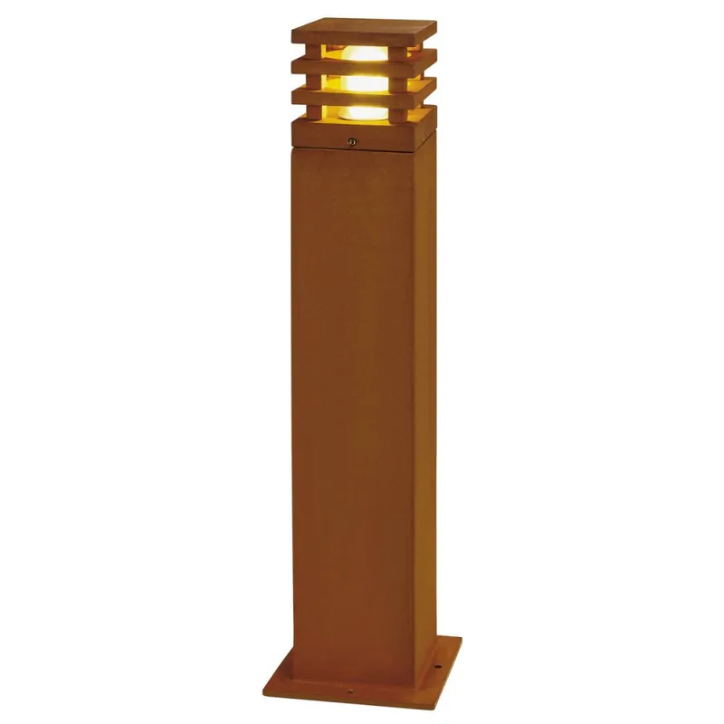 SLV RUSTY SQUARE 70 E27 Baliza Corten Última Versión