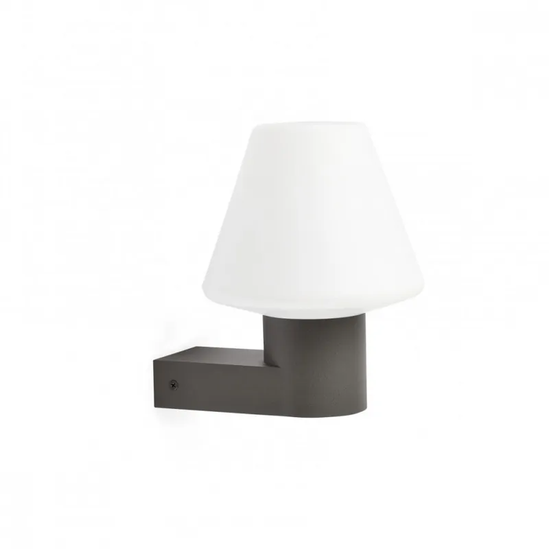 Artesanal FARO MISTU Lámpara aplique gris oscuro