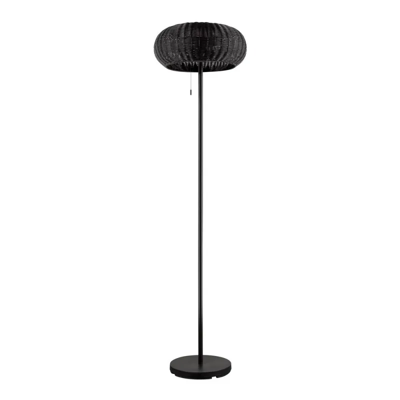 SLV ADEGAN Lámpara de Pie Solar Negro Exclusivo