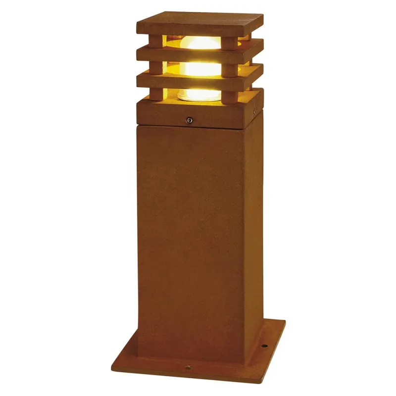 SLV RUSTY SQUARE 40 E27 Baliza Corten Imprescindible (Must-Have)