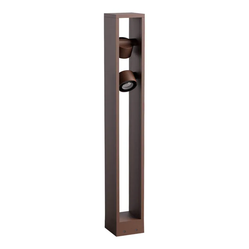 REDO XROCK H80 Baliza con Proyectores Corten 2x9W IP65 No Te Lo Pierdas