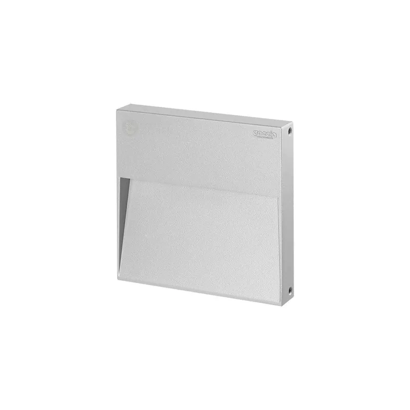 Barato GOCCIA STAMP 175 Aplique de Pared Gris Aluminio