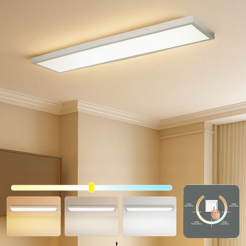 Bestseller Brilagi - Plafón LED de techo para baño FRAME LED/50W/230V 3000/4000/6000K 120x30 cm IP44 plateado