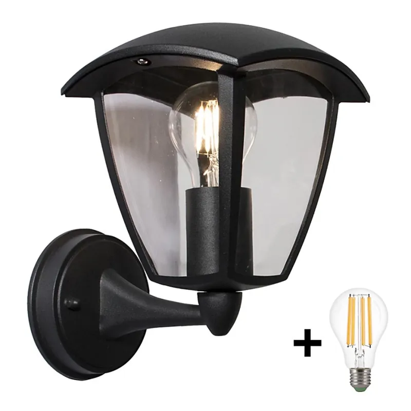 Promoción Exclusiva Brilagi - Aplique LED de exterior LUNA 1xE27/60W/230V IP44