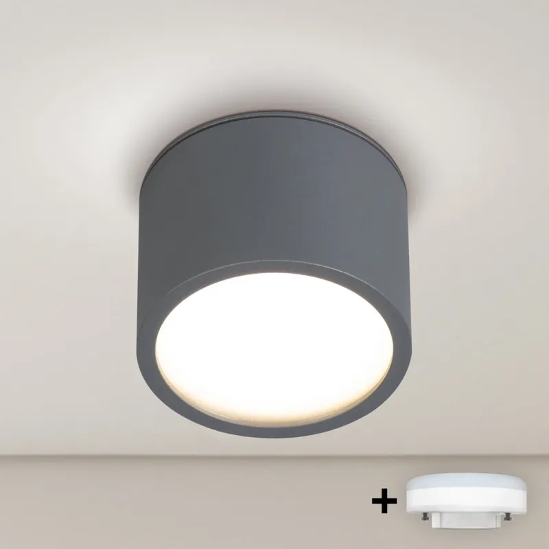 Últimas Unidades Brilagi - LED Spot de baño SMOOTH 1xGX53/15W/230V antracita IP65