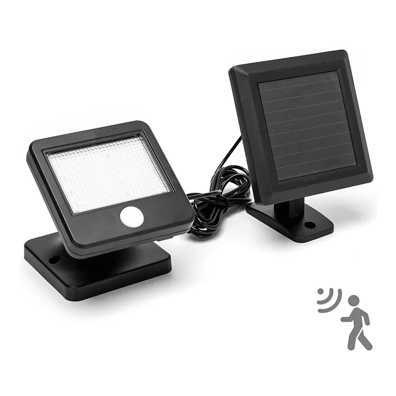 Aigostar - Aplique LED solar con sensor LED/0,64W/3,7V 600 mAh 6500K IP44 Alta Calidad