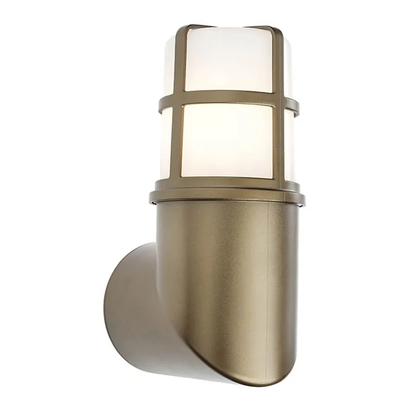 Redo 90196 - Lámpara de pared exterior TRITON 1xE27/28W/230V IP54 latón Edición Limitada
