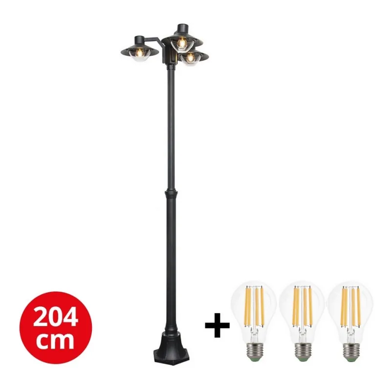 Súper Precio Brilagi - Lámpara LED de exterior VEERLE 3xE27/60W/230V IP44