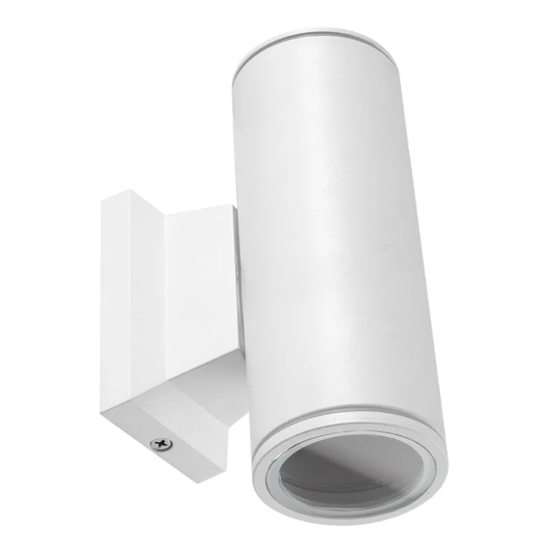 Aigostar - Aplique de exterior 2xGU10/230V blanco IP65 redondeado Oferta Limitada