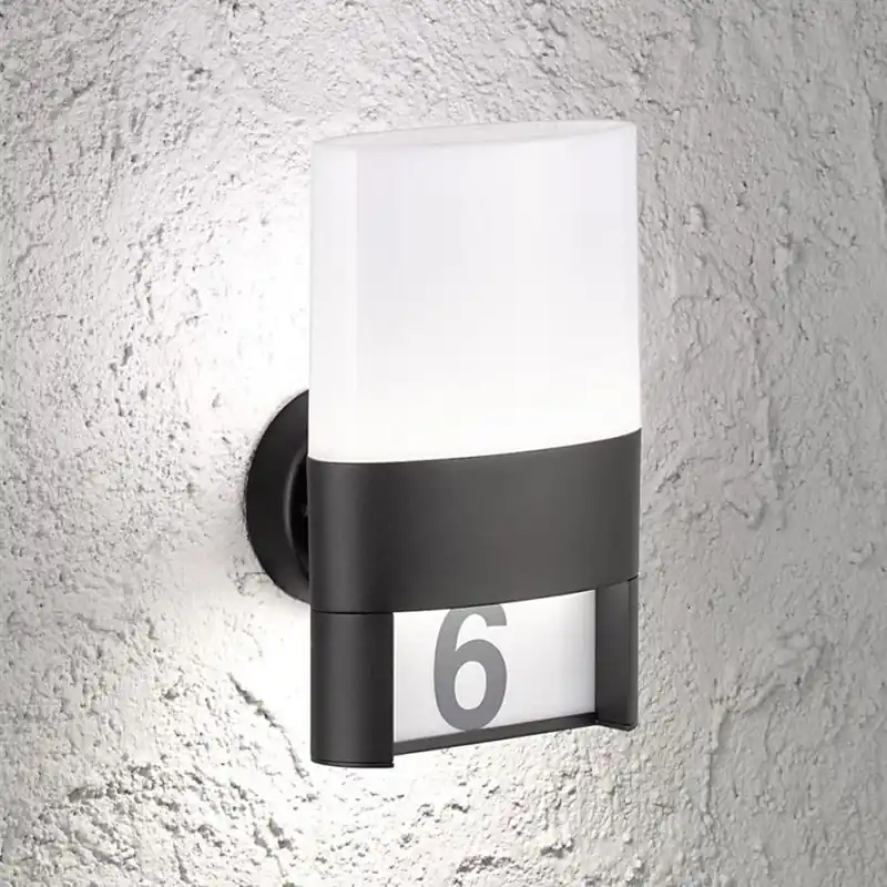 Wofi 12227 - Número de casa LED DIEGO LED/10.5W/230V 3000K IP54 No Te Lo Pierdas