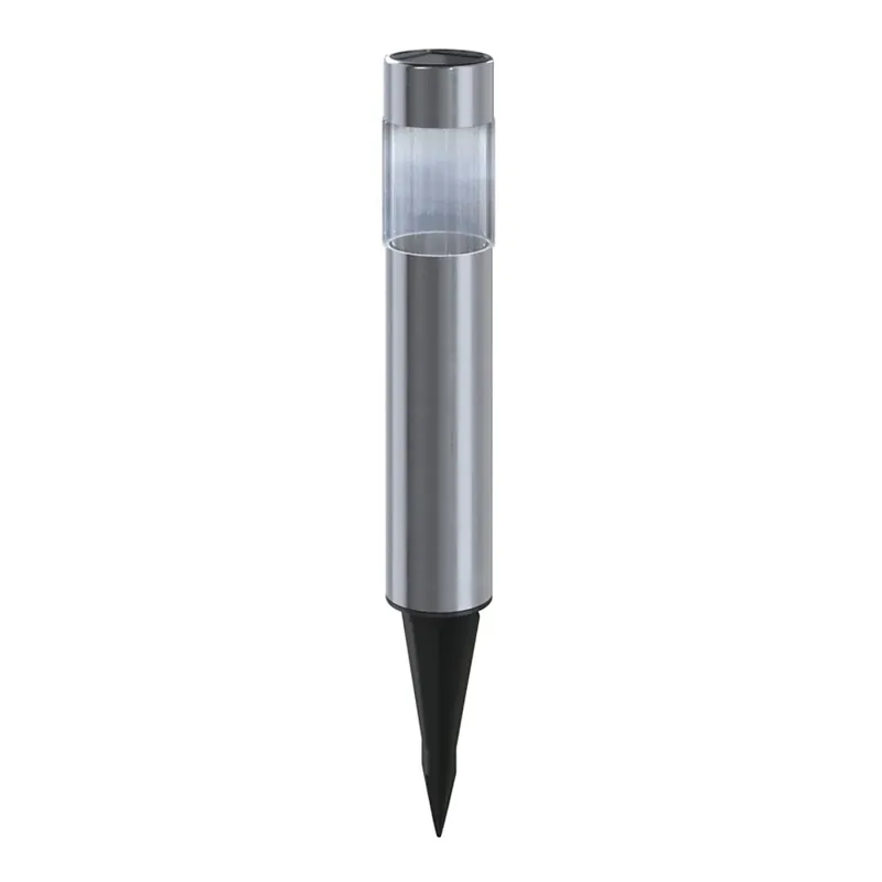 Aigostar - Lámpara solar LED LED/0,006W/1,2V 31,5 cm 100 mAh cromo mate 6500K IP44 Gran Oferta