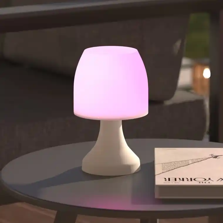 Atmosphera - Lámpara de mesa exterior LED RGB DOKK LED/3xAAA 19,5 cm IP44 Certificado