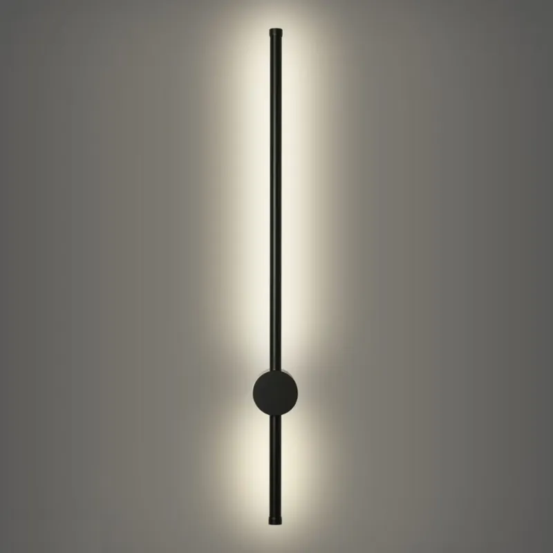 Auténtico Brilagi - Aplique de pared exterior LED AURA LED/12W/230V 4000K IP54 65 cm negro CRI 90