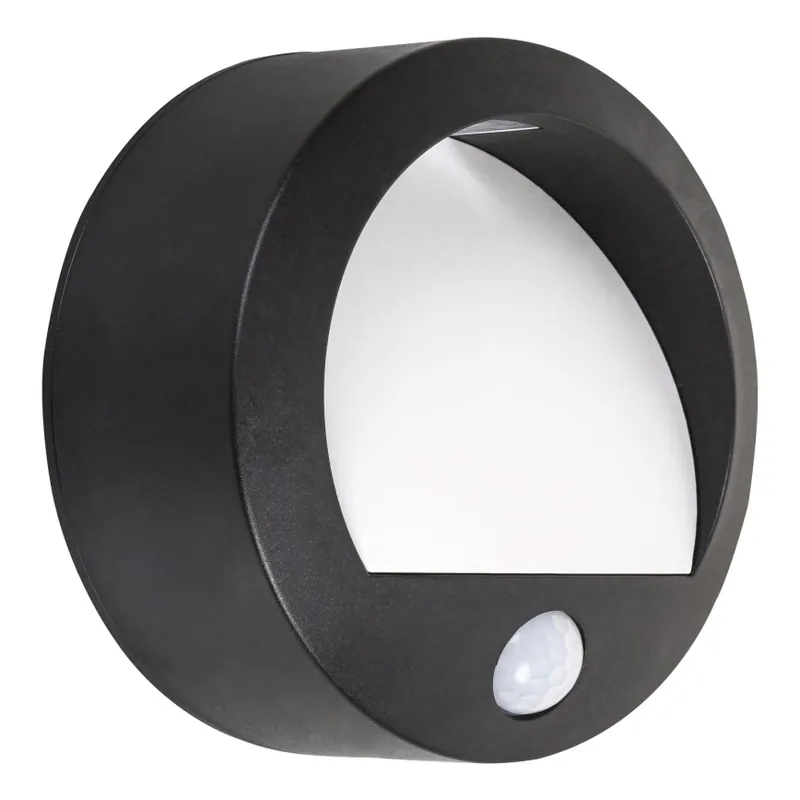 Solo Hoy Rabalux - Aplique LED exterior con sensor LED/1,5W/3xAA IP44 negro