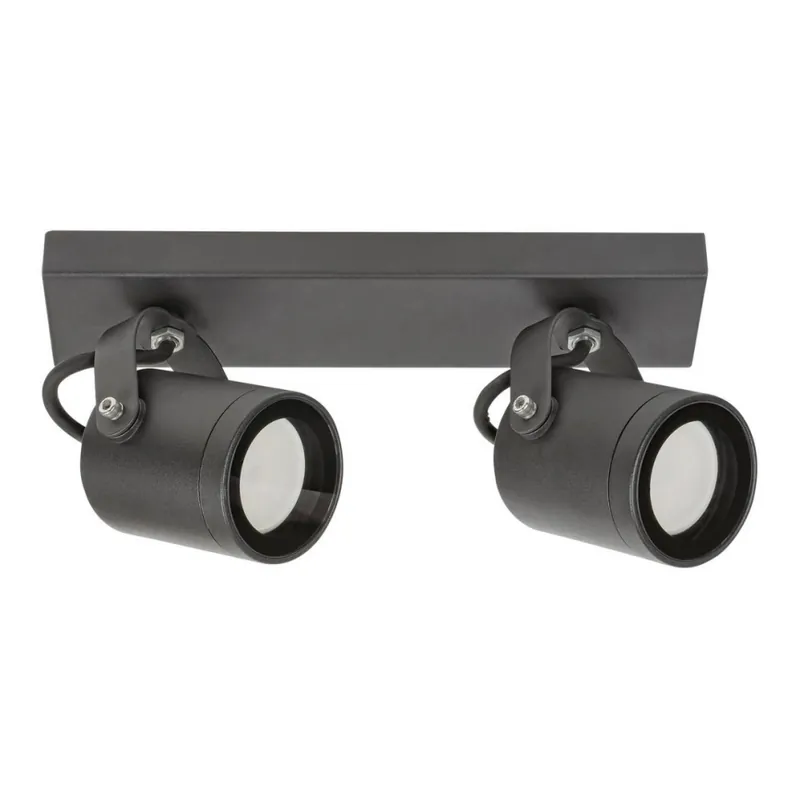 Rabalux - Foco de pared exterior 2xGU10/35W/230V IP44 Últimas Unidades