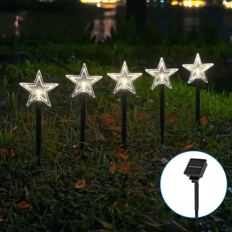 Stock Limitado Aigostar - Luz de navidad solar LED LED/0,054W/1,2V 1m IP65 800 mAh blanco frío