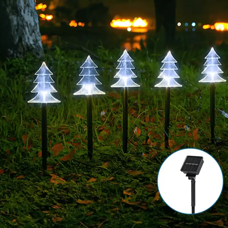 Aigostar - Luz de navidad LED solar LED/0,054W/1,2V 1m IP65 blanco frío Mejor Calidad