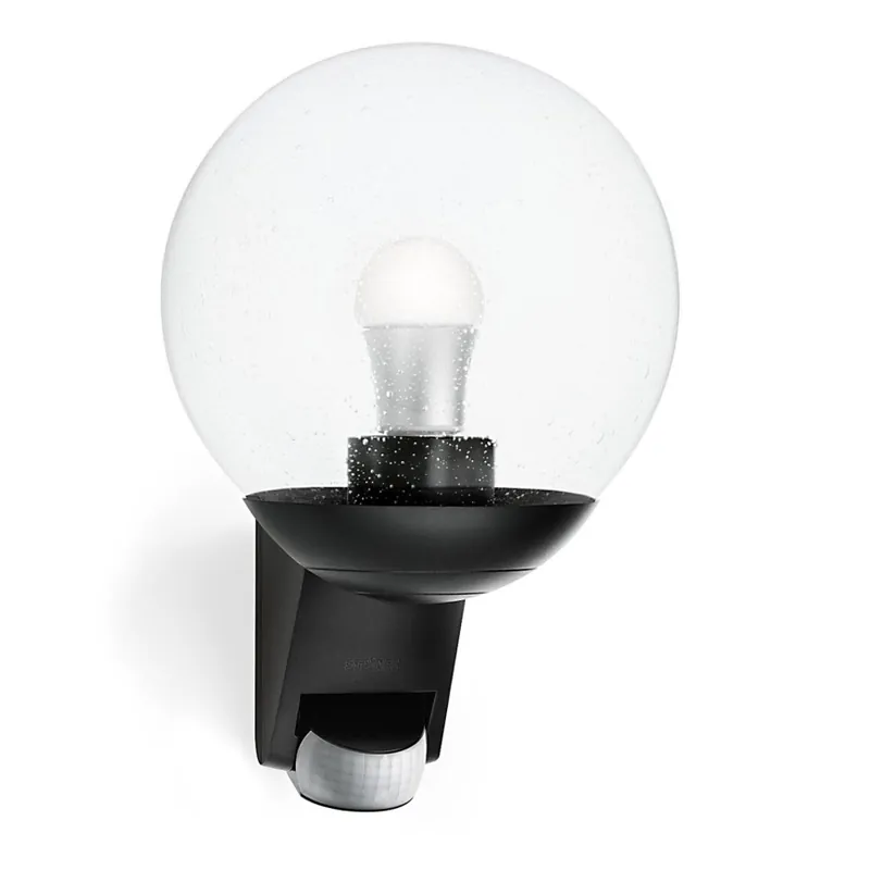 STEINEL 005535- Aplique de exterior con sensor L585S 1xE27/60W negro IP44 Liquidación