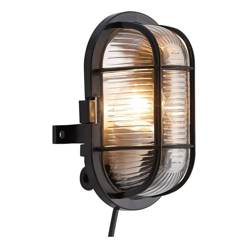 Promoción Exclusiva Nordlux - Aplique de exterior SKOTLAMPE 1xE27/60W/230V IP44 negro