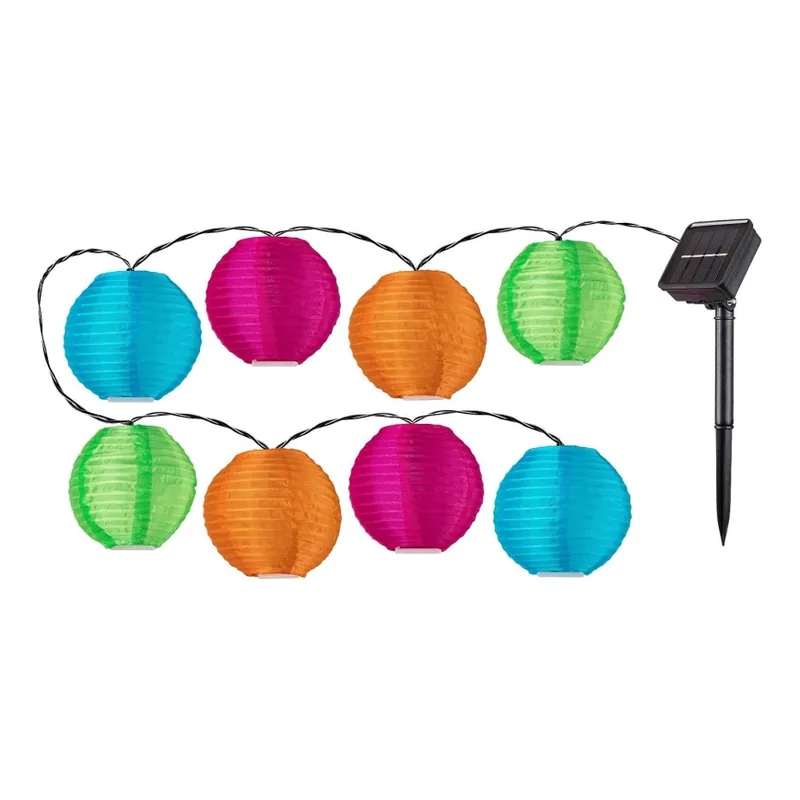 Rabalux - Cadena solar LED 8xLED/0,48W/1,2V 4,3 m IP44 600 mAh Última Versión