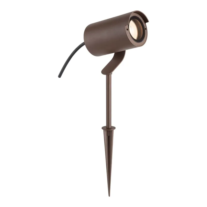 Zambelis E284 - Lámpara de exterior 1xGU10/20W/230V IP65 marrón Exclusivo