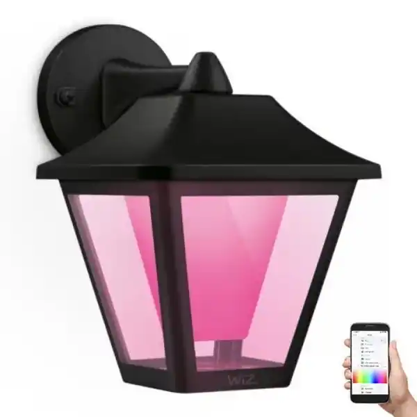 WiZ - LED RGBW Aplique de exterior regulable LED/9,5W/230V 2700-5000K IP44 Wi-Fi Solo Hoy
