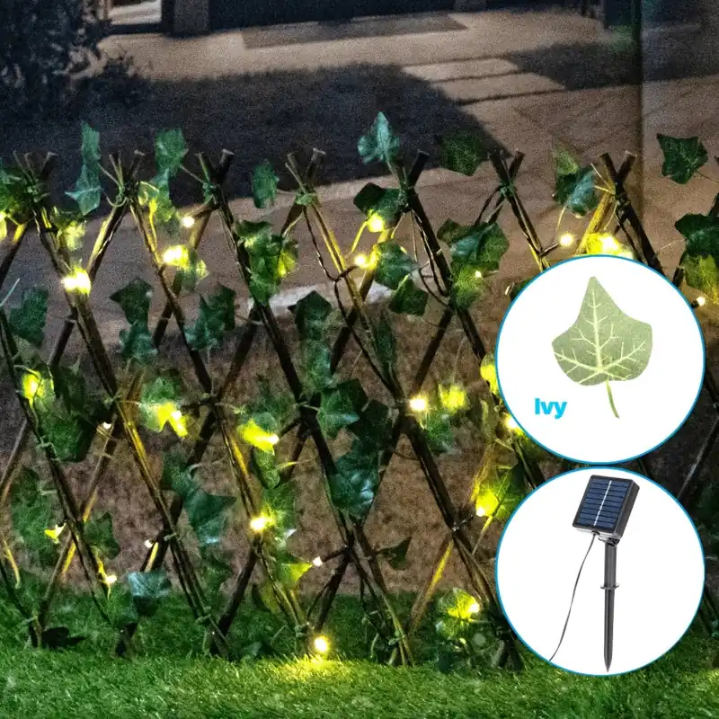 Aigostar - Cadena solar LED 56xLED/2x0,4m IP65 300 mAh blanco cálido ivy Barato