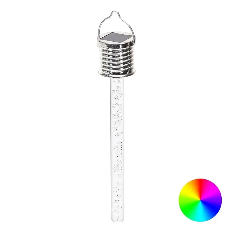 Aigostar - Lámpara solar LED RGB LED/0,006W/1,2V 4000 mAh cromo IP44 Gran Oferta