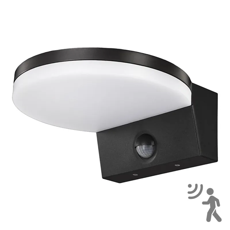 Top Light - LED Aplique para exterior con sensor NOVARA LED/15W/230V IP65 negro Certificado