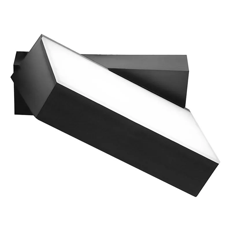 Top Light - Aplique LED de pared para exterior FLIP LED/12W/230V 3000/4000/6000K IP54 negro Garantía Incluida