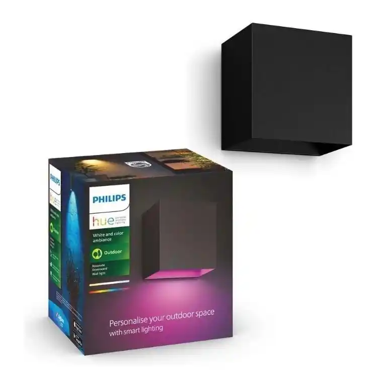 Solo Hoy Philips - LED RGBW Aplique de exterior regulable Hue RESONATE LED/8W/230V 2000–6500K IP44