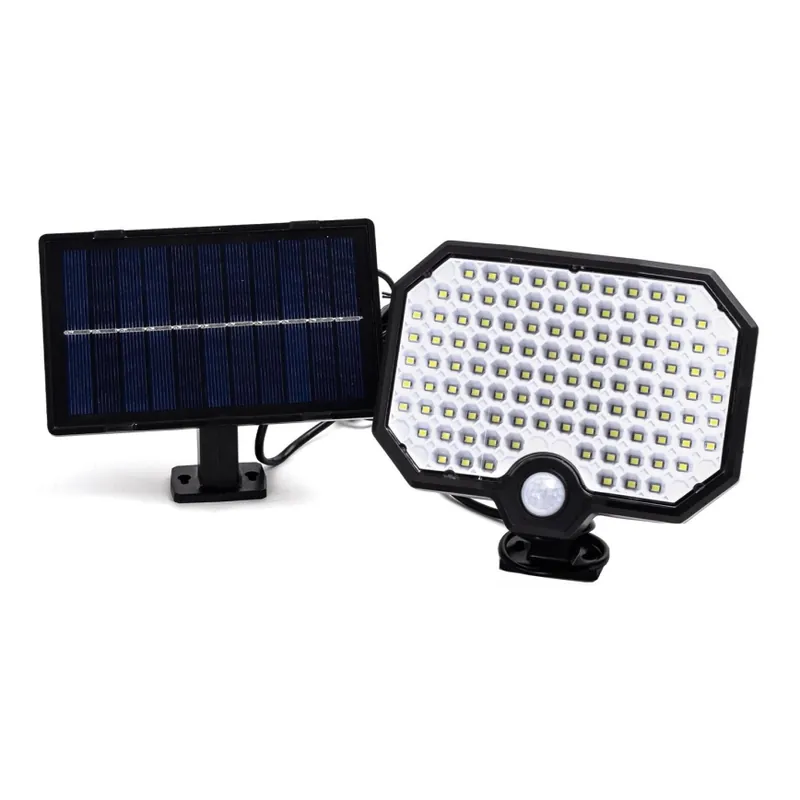 Aigostar - LED Lámpara solar con sensor de movimiento LED/2,4W/3,7V 1800 mAh IP65 Económico