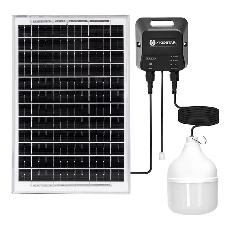 Aigostar - Lámpara solar LED LED/70W/12V 6000 mAh 6500K diá. 12 cm + control remoto Disponible Ahora