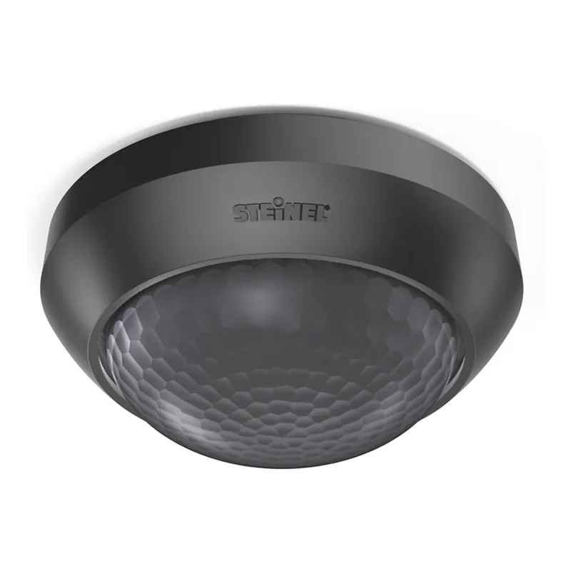STEINEL 006525 - Sensor de movimiento exterior IS360-3 negro IP54 Máxima Calidad