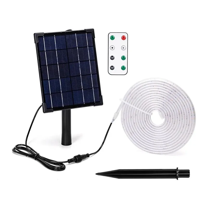 Aigostar - LED Tira solar regulable LED/5W/3,2V 5 m 2700K IP65 4000 mAh + control remoto Más Vendido