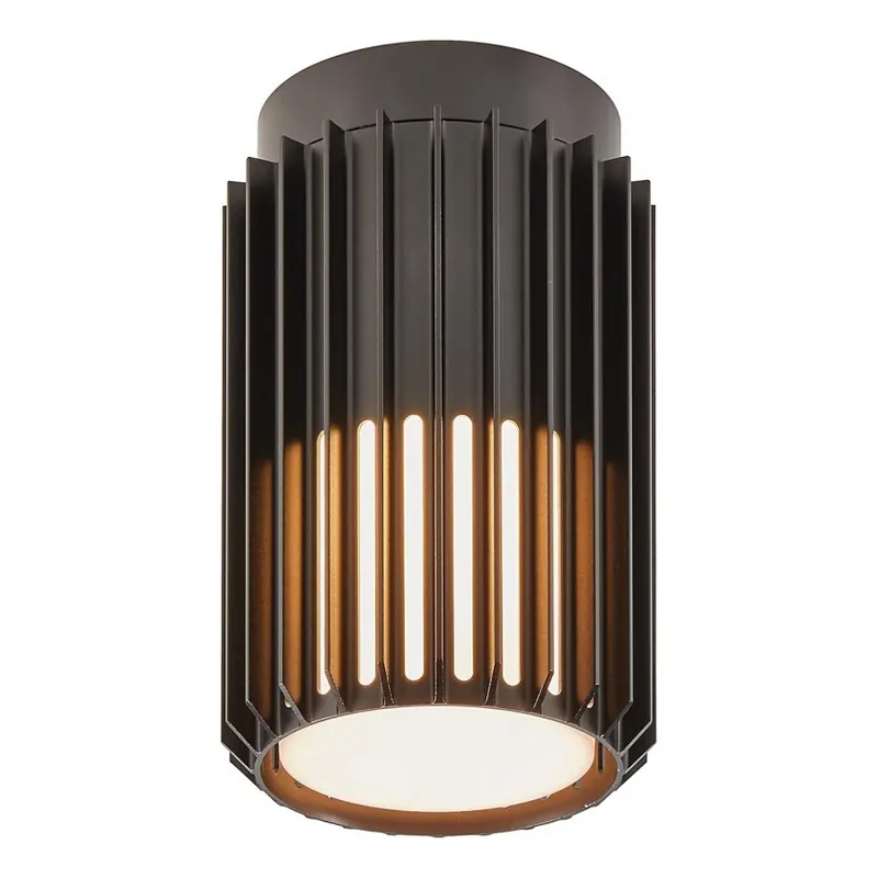 A Buen Precio Nordlux - Plafón de exterior ALUDRA 1xE27/15W/230V diá. 12,4 cm negro