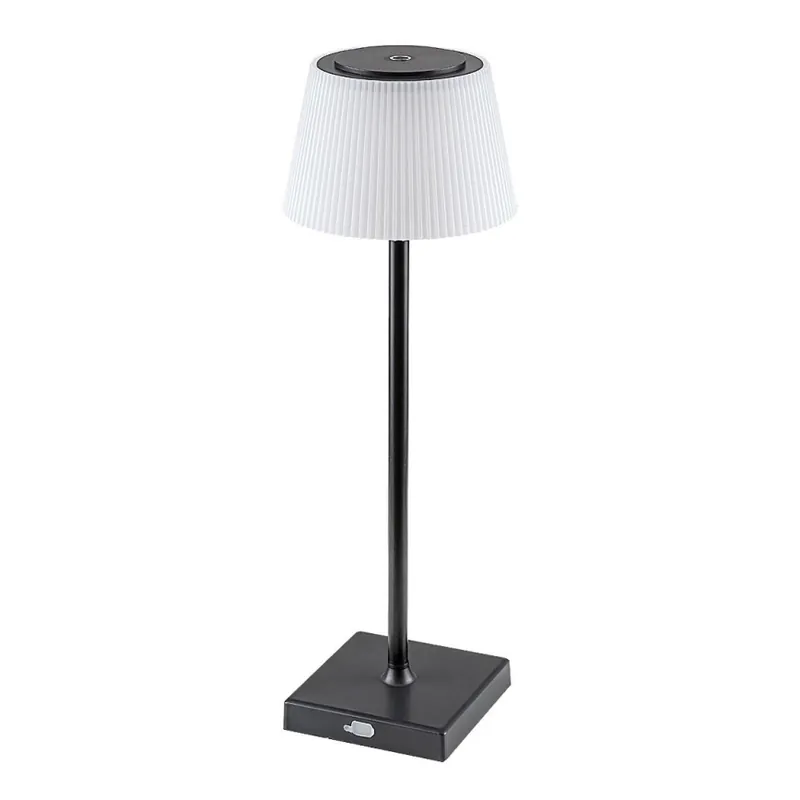 Rabalux - Lámpara LED de mesa recargable y regulable LED/4W/3,7V 1800 mAh 3000-5000K IP44 negro Nuevo Modelo