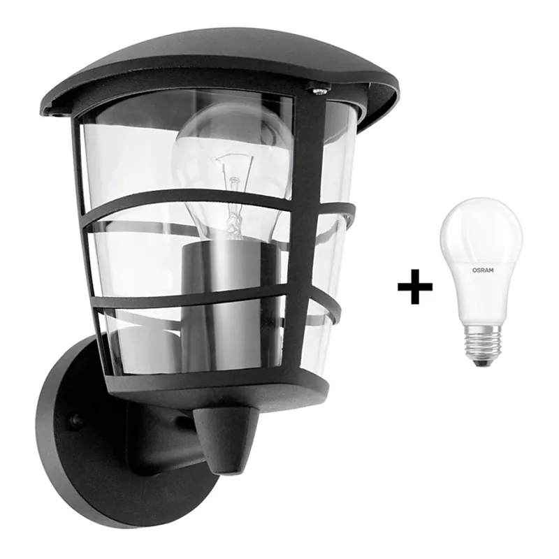 Stock Limitado Eglo - Aplique LED exterior 1xE27/8,5W/230V IP44