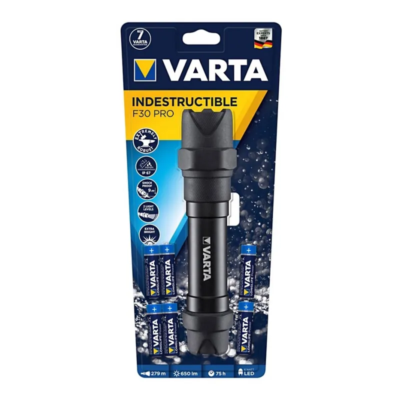 Varta 18714101421 - LED Linterna INDESTRUCTIBLE LED/6W/6xAA No Te Lo Pierdas