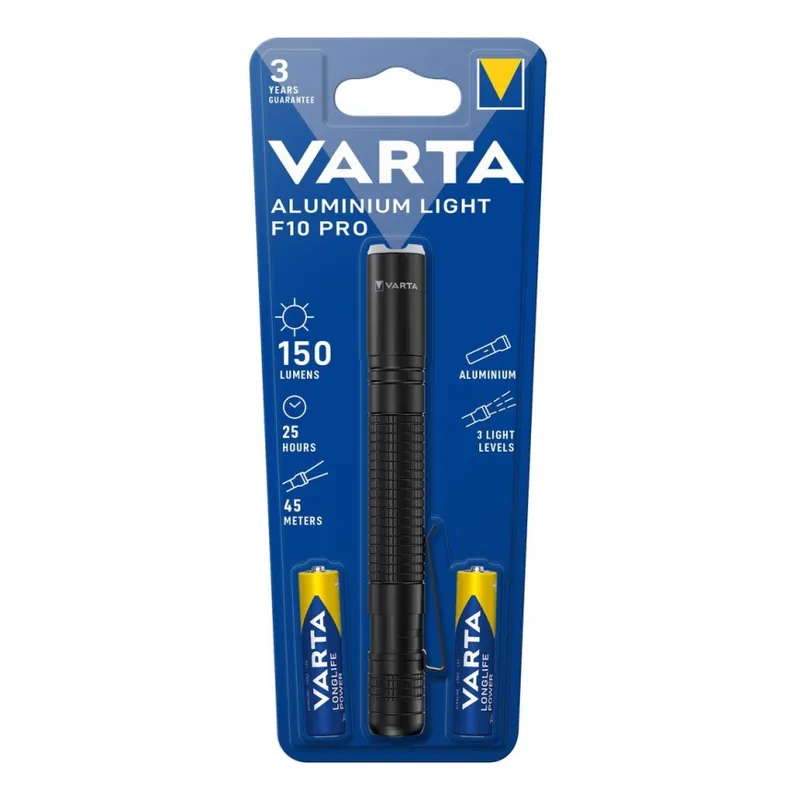 Profesional Varta 16606101421 - Linterna LED ALUMINIUM LIGHT LED/2xAAA