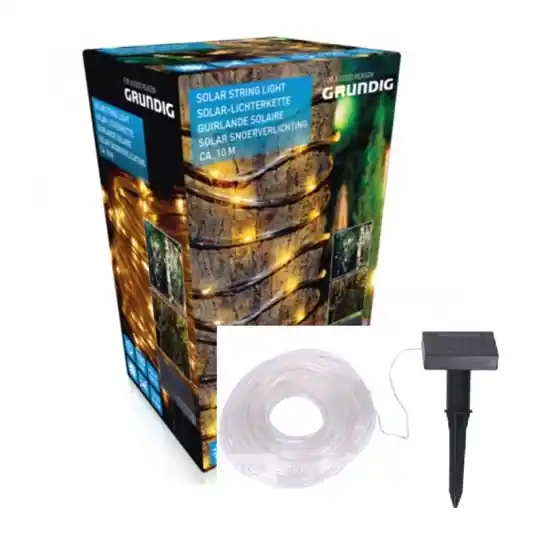Profesional Grundig - Guirnalda solar LED 10m LED/1,2V 600mAh