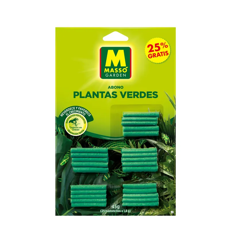 Solo Hoy Bastoncitos fertilizantes plantas verdes masso