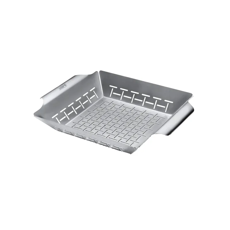 Bandeja para asar Deluxe Weber® de acero inoxidable (grande) Pago Seguro