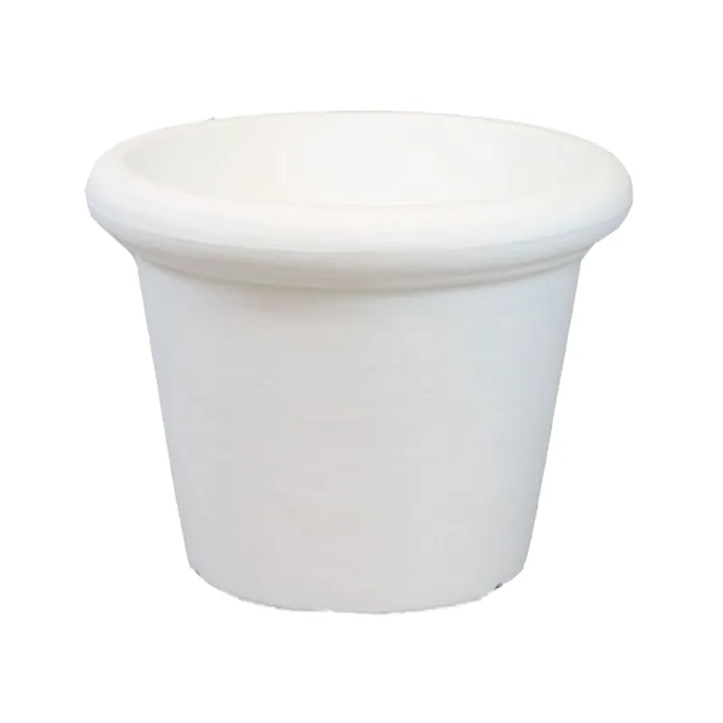 Maceta de Resina Rústica "Rosa" Blanco - New Garden Precio Económico