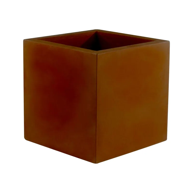 Ocasión Especial Maceta de Resina Fang Bronce Cubo - Vondom