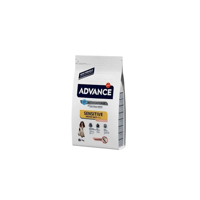 Garantía Incluida Advance medium maxi sensitive de salmón