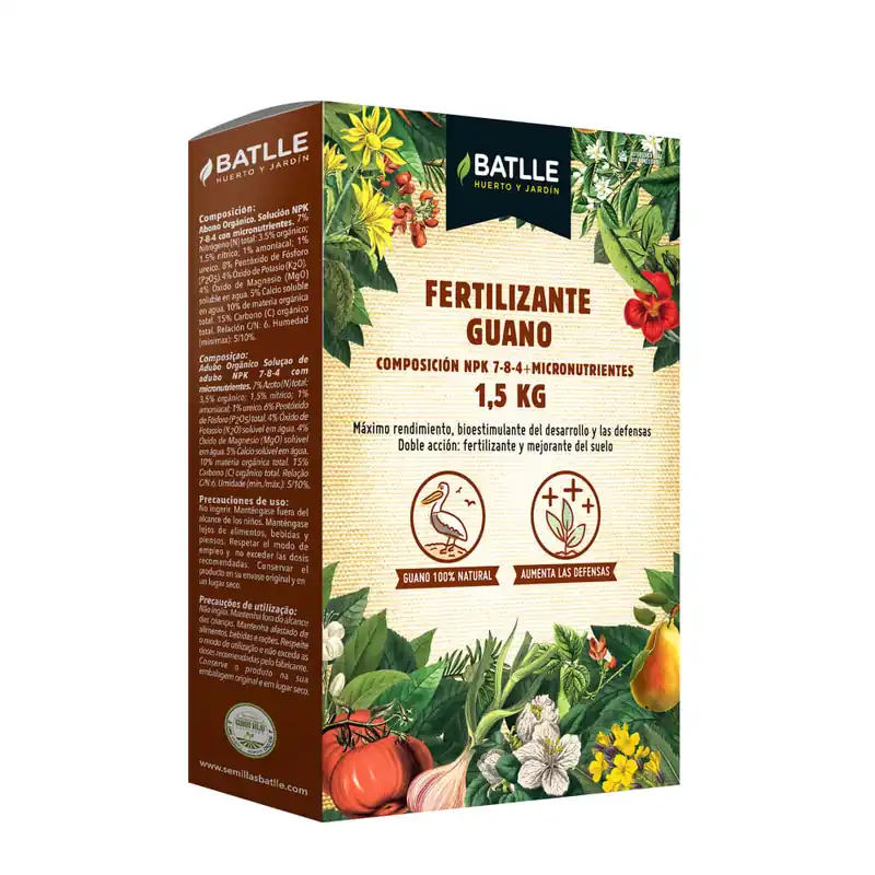 Fertilizante Guano sólido Batlle BIO Oferta Flash