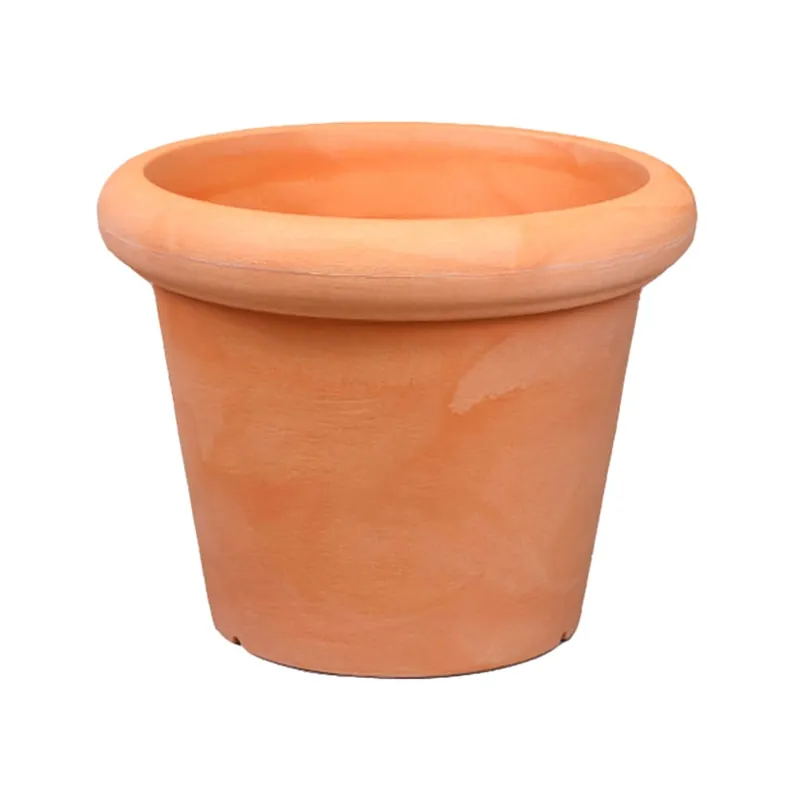 Ordenar Ahora Mismo Maceta de Resina Rústica "Rosa" Terracota - New Garden
