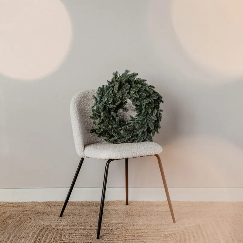 Bestseller Corona natural de ramas de abeto (dos caras)