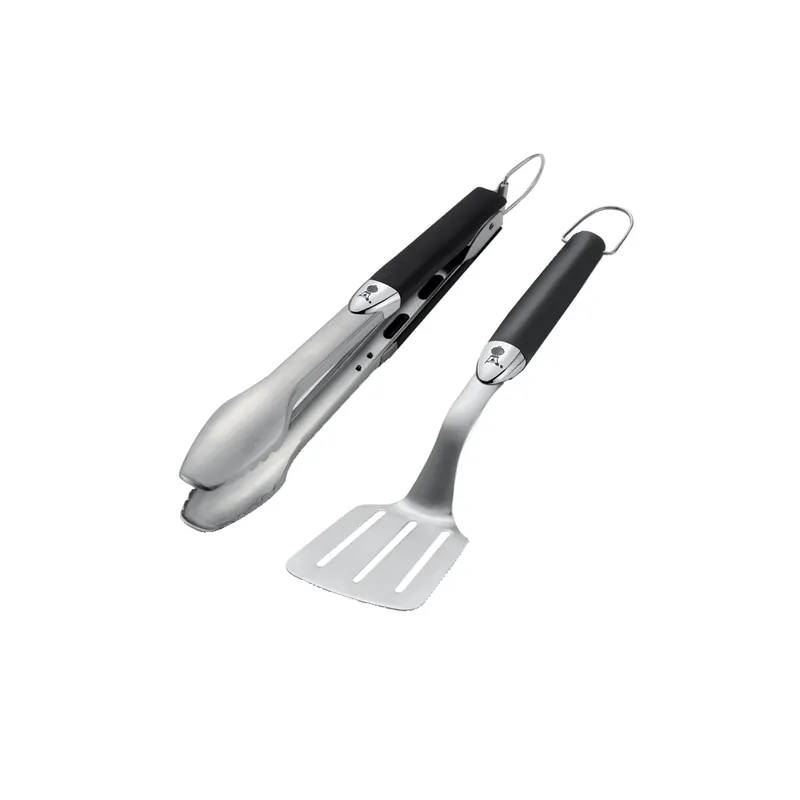 Juego de pinzas y espátula para barbacoa Premium Weber® (pequeño) Hecho A Mano